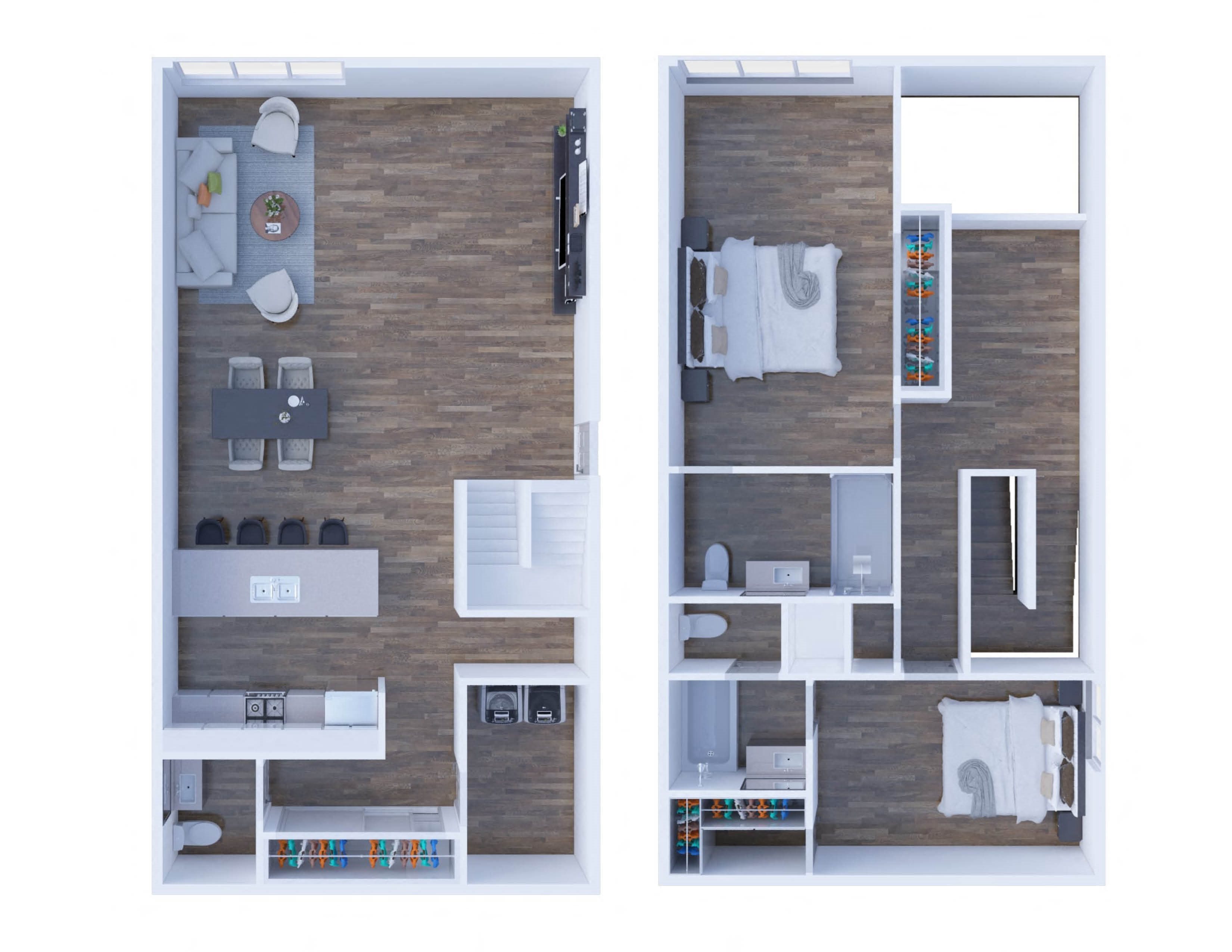 The Genoa The Genoa 3D floor plan